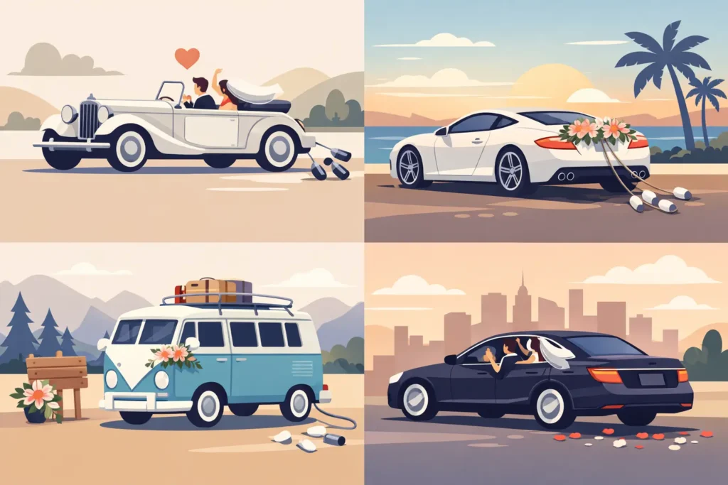 12 Best Wedding Getaway Cars for Every Style
